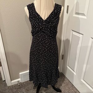 Bali size 10 Black and white polkadot dress